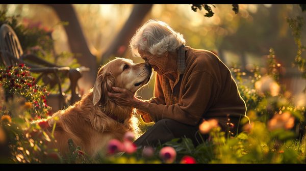 Retraite paisible: avantages d'un animal pour aînés