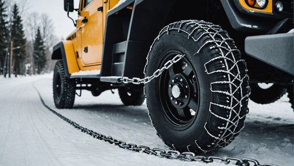 Chaine et chaussette neige : sécurité pour utilitaires en hiver